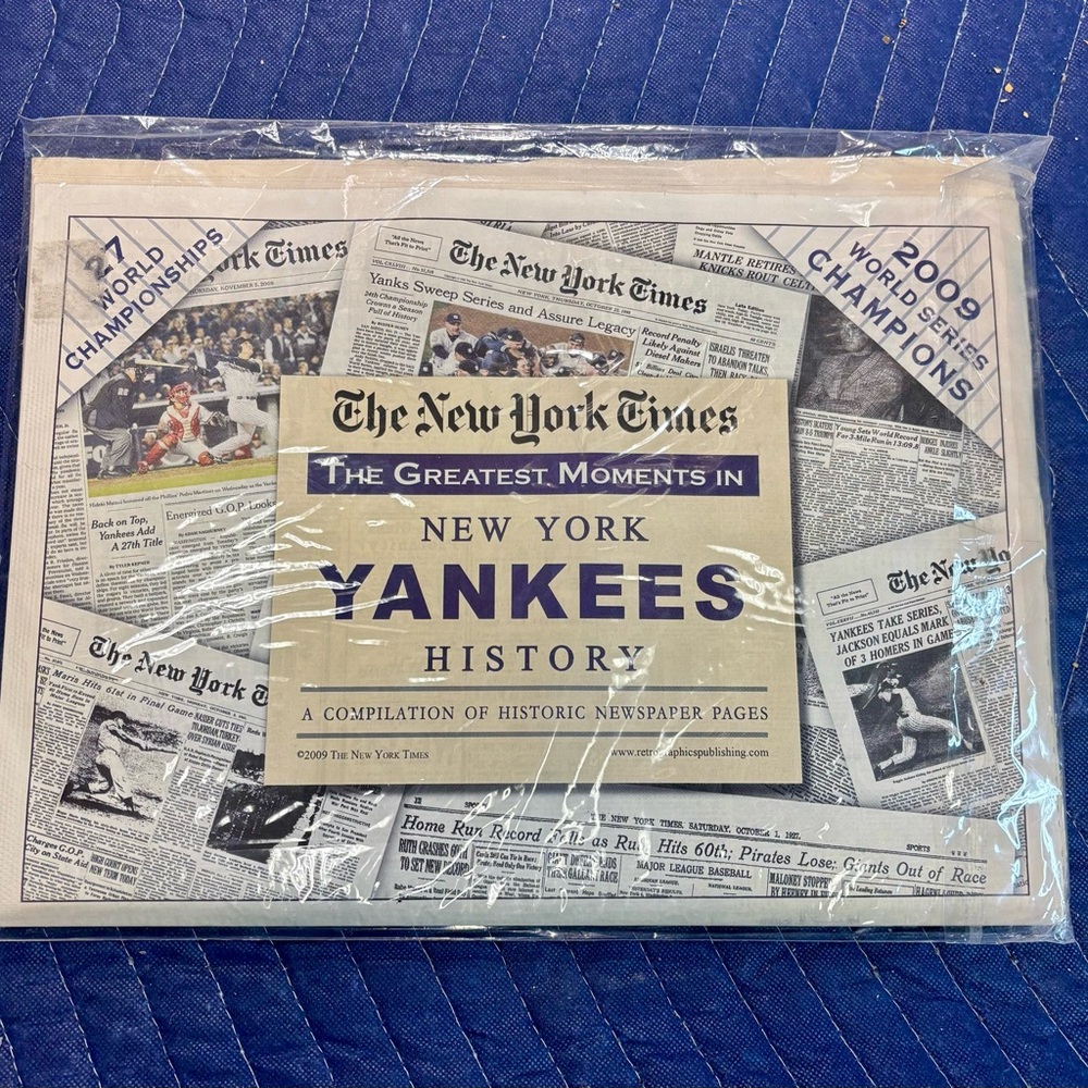Vintage New York Yankees Historic Newspaper Collection